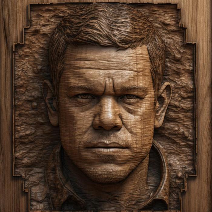 Famous (Matt Damon 2, 3DFMS_7549) 3D models for cnc
